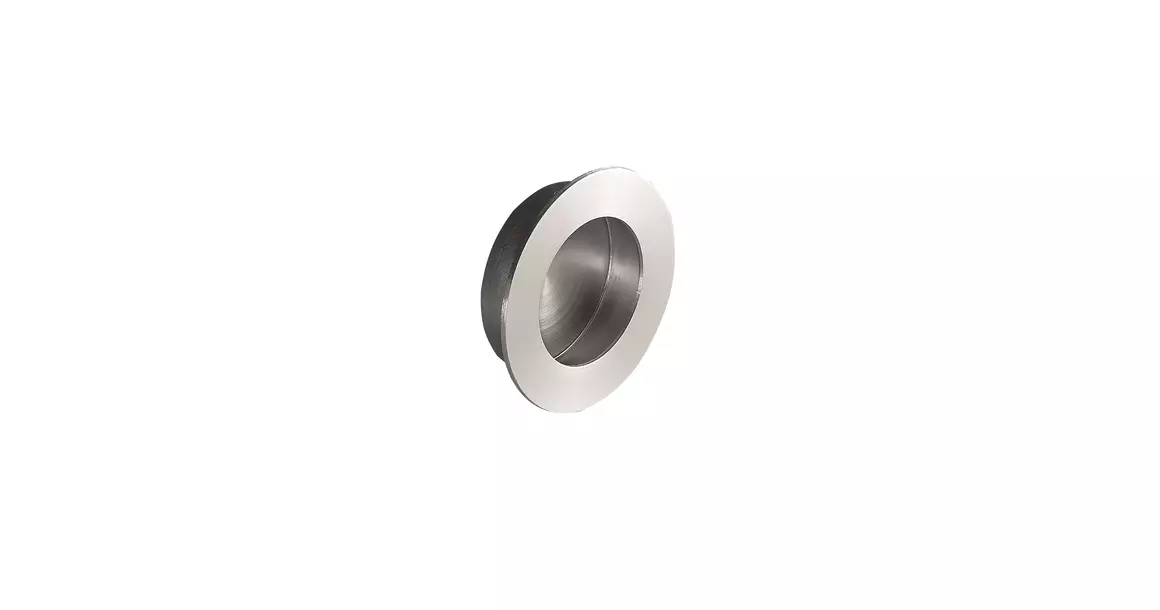 Furnipart Fogantyú  ROUND süllyesztett 50mm, acél, selyemfényű acél