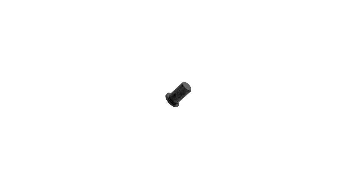 Furnipart Fogantyú  HARLEQUIN gomb, 17mm acél, fekete