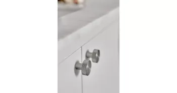 Furnipart Fogantyú  SIMON gomb, acél szálcsiszolt 2.Kép