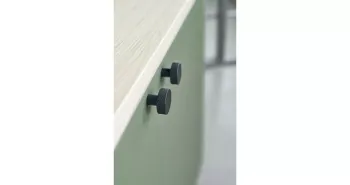 Furnipart Fogantyú  SIMON gomb, acél fekete 2.Kép