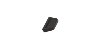 Furnipart Fogantyú  PAGODA   32mm, öntöt vas, fekete 1.Kép