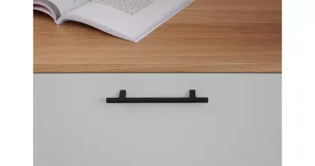 Furnipart Fogantyú  PEN  128mm, öntött vas, fekete 3.Kép