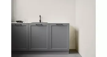 Furnipart Fogantyú  MOTION  160mm, öntöt vas, fekete 3.Kép