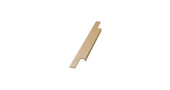 Furnipart Fogantyú  TRIM élbe marható 395mm, alumínium, csiszolt sárgaréz 1.Kép