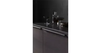 Furnipart Fogantyú  TRIM élbe marható 395mm, alumínium, csiszolt matt fekete 2.Kép