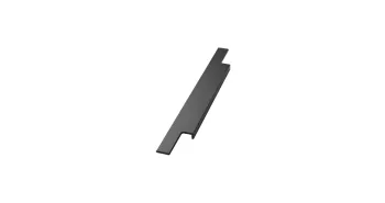 Furnipart Fogantyú  TRIM élbe marható 495mm, alumínium, csiszolt matt fekete 1.Kép