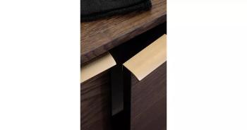 Furnipart Fogantyú  EDGE Straight   60mm alu, csiszolt sárgaréz 2.Kép