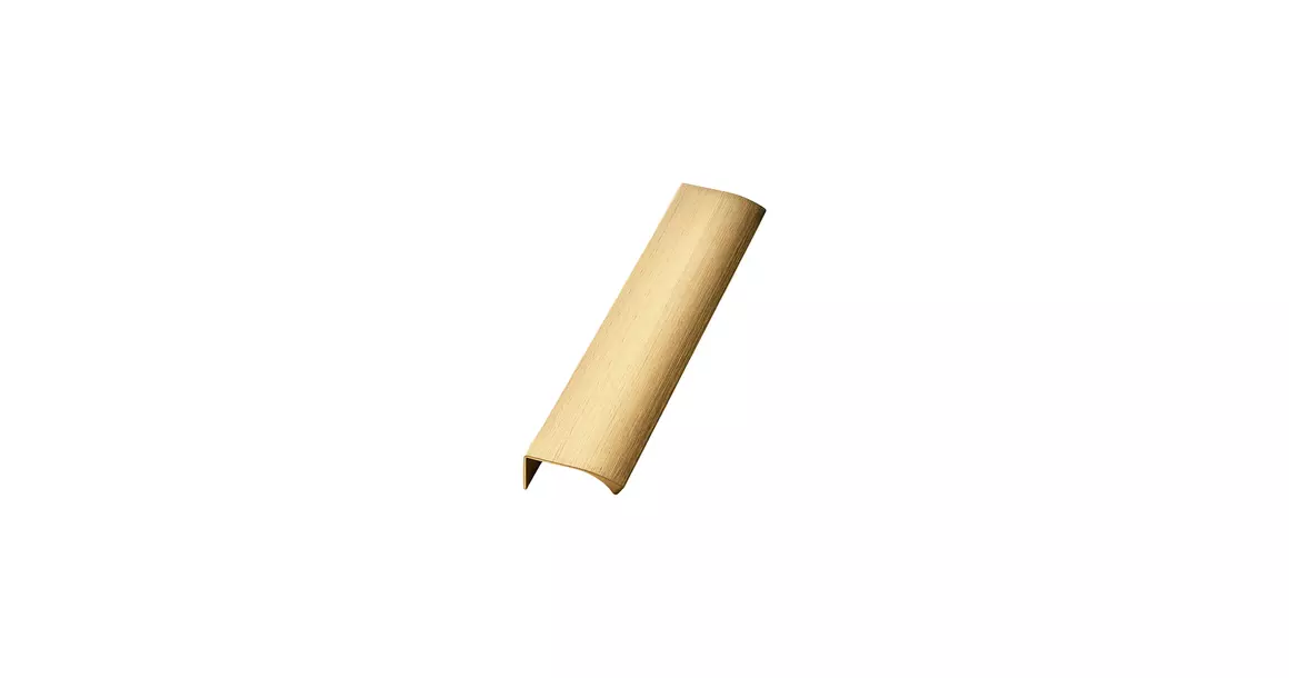 Furnipart Fogantyú  EDGE Straight 80-160mm, alu, csiszolt sárgaréz
