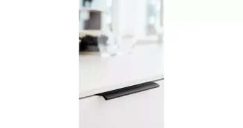 Furnipart Fogantyú  EDGE Straight 160-320mm, alumínium, csiszolt matt feke fekete 2.Kép