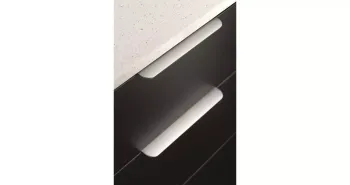 Furnipart Fogantyú  EDGE ROUND 80-160mm alu, szálcsiszolt 2.Kép