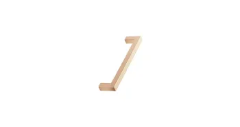 Furnipart Fogantyú  SQEARE 10  128mm, al csiszolt sárgaréz 1.Kép