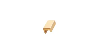 Furnipart Fogantyú  STATION   32mm, alu csiszolt sárgaréz 1.Kép