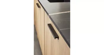 Furnipart Fogantyú  STATION  160mm, alu csiszolt fekete matt 3.Kép