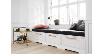 Furnipart Fogantyú  STATION  320mm, alu csiszolt sárgaréz 4.Kép