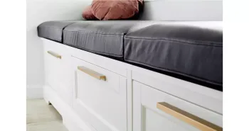 Furnipart Fogantyú  STATION  320mm, alu csiszolt sárgaréz 3.Kép