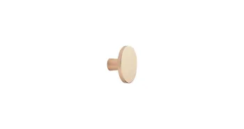 Furnipart Fogantyú  PLATO gomb, alu, csiszolt sárgaréz 1.Kép