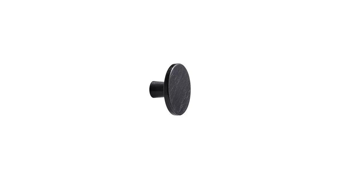 Furnipart Fogantyú  PLATO gomb, alu, csiszolt matt fekete