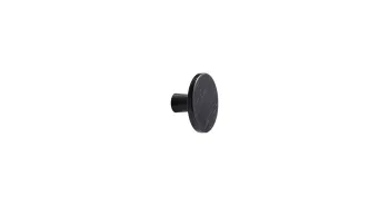 Furnipart Fogantyú  PLATO gomb, alu, csiszolt matt fekete 1.Kép