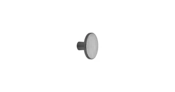 Furnipart Fogantyú  PLATO gomb, alu, csiszolt antracit 1.Kép