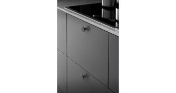 Furnipart Fogantyú  PLATO gomb, alu, csiszolt antracit 2.Kép
