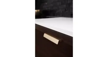 Furnipart Fogantyú  FRINGE  160mm, alu csiszolt sárgaréz 2.Kép