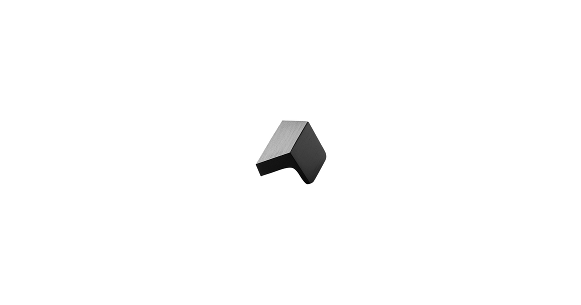 Furnipart Fogantyú  ENVELOPE   32mm, alu csiszolt fekete