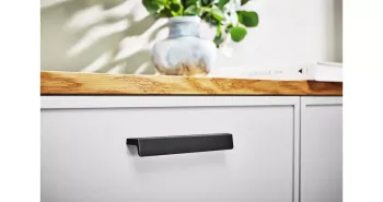Furnipart Fogantyú  ENVELOPE  160mm, alu csiszolt fekete 3.Kép