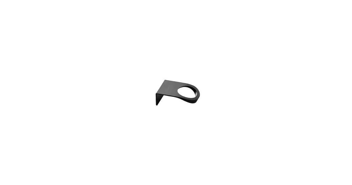 Furnipart Fogantyú  PUNCH   16mm, alu csiszolt matt fekete