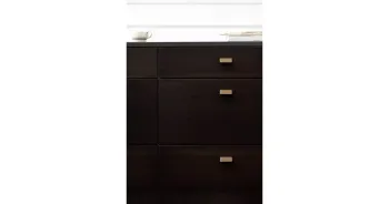 Furnipart Fogantyú  ELAN   32mm, alu csiszolt sárgaréz 3.Kép