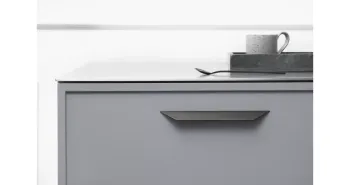 Furnipart Fogantyú  STREAMLINE   96mm alu fekete 3.Kép