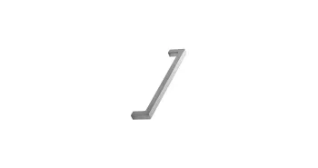 Furnipart Fogantyú  SQEARE 12  160mm, fé szálcsiszolt 1.Kép