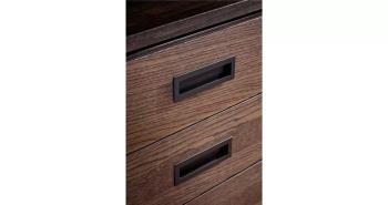 Furnipart Fogantyú  INN süllyesztett 160mm, fém, fekete matt 2.Kép