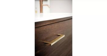 Furnipart Fogantyú  FLAT  192mm, fém fényes sárgaréz 2.Kép