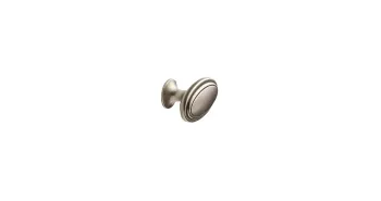 Furnipart Fogantyú  OVAL gomb, fém antikfekete sárgaréz 1.Kép