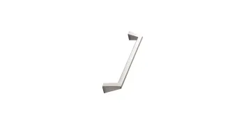 Furnipart Fogantyú  PYRAMID  320mm, fém szálcsiszolt 1.Kép