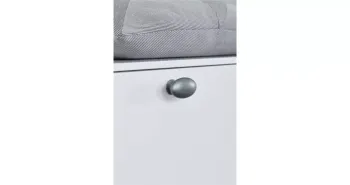 Furnipart Fogantyú  OVAL SIMPLE w/PINS gomb, fém, antik szürke 2.Kép