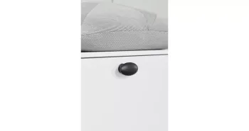 Furnipart Fogantyú  OVAL SIMPLE w/PINS gomb, fém, fekete matt 2.Kép