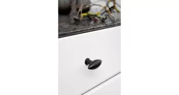 Furnipart Fogantyú  ZEPPELIN gomb, fém fekete matt 2.Kép