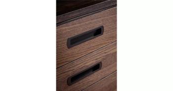 Furnipart Fogantyú  LUX süllyesztett 192mm, fém, fekete matt 2.Kép