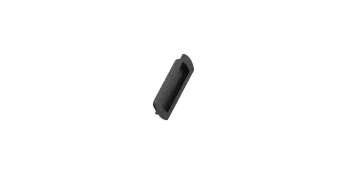 Furnipart Fogantyú  LUX süllyesztett 192mm, fém, fekete matt 1.Kép