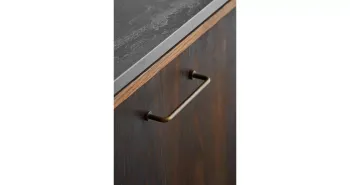 Furnipart Fogantyú  LOUNGE  128mm, fém antik barna 2.Kép