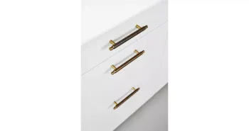 Furnipart Fogantyú  MANOR  128mm, fém antik sárgaréz 2.Kép