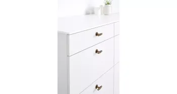 Furnipart Fogantyú  MANOR T gomb, fém antik sárgaréz 3.Kép