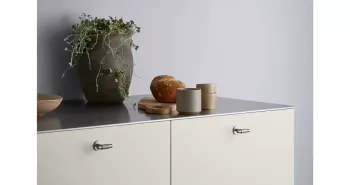 Furnipart Fogantyú  MANOR T gomb, fém szálcsiszolt 3.Kép