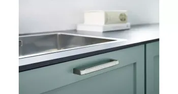 Furnipart Fogantyú  RATTAN  160mm, fém szálcsiszolt 2.Kép