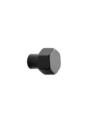 Furnipart Fogantyú  HEXA gomb, fém fekete matt  1.Kép