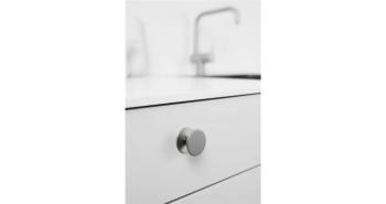 Furnipart Fogantyú  ORBIT gomb, fém, szá szálcsiszolt 2.Kép