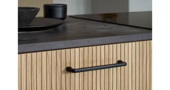Furnipart Fogantyú  EQUESTER  160mm, fém fekete matt 2.Kép