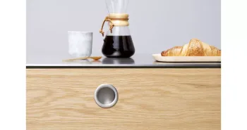 Furnipart Fogantyú  TUB ROUND sülly. fém, szálcsiszolt 2.Kép