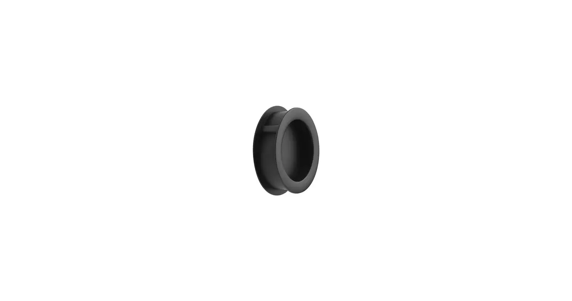 Furnipart Fogantyú  TUB ROUND sülly. fém, fekete matt